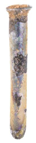 Roman Glass Tubular Unguentarium, c. 1st&acirc;&euro;&ldquo;3rd Century