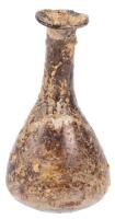 Globular Roman Glass Unguentarium with Flared Neck