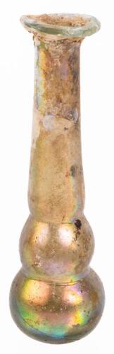 Elongated Golden Iridescent Roman Unguentarium