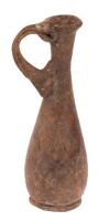 Handled Roman Glass Unguentarium with Bulbous Body