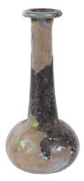 Large, Elongated and Tapered, Tall-Necked Unguentarium, 2nd-3rd Century CE with Half Having Striking Iridescence
