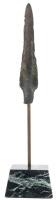 Ancient Luristan Bronze Spearhead on Display Stand