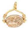 Ladies High Karat Yellow Gold and Scarab Pendant, Late Egyptian Period
