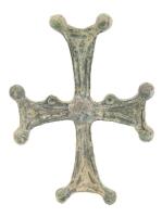 Handsome Bronze Byzantine Cross Pendant