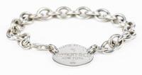 Tiffany & Co. Sterling Silver &acirc;&euro;&oelig;Please Return to Tiffany&acirc;&euro; Oval Tag Bracelet