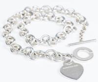 Tiffany & Co. Sterling Silver "Return to Tiffany" Heart Tag Necklace