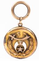 Ladies Antique Gold Filled and Enamel Masonic/Shriners Locket