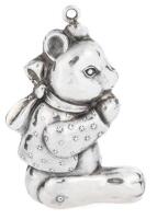 Vintage Cazenovia Abroad Sterling Silver Teddy Bear Ornament