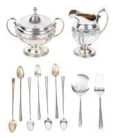 Vintage Towle Sterling Silver Candlelight Pattern: Creamer and Sugar, Serving Pieces and 12 Ice Tea Spoons