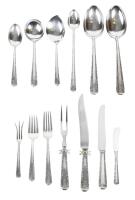 Handcrafted USA Towle Flatware Set, Candlelight Pattern. 67 pieces.