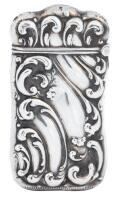 Sterling Silver Matchstick Holder with Raised and Elongated Scrollwork that Delivers a Surprising Elegance