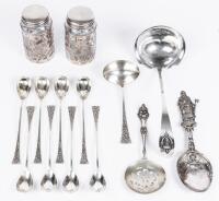 Sterling Silver: Assorted Serving Pieces and Tea Jars. All in Excellent Condition.