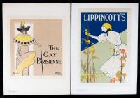 Jules Ch&Atilde;&copy;ret Collection of French Artists During Belle &Atilde;&permil;poque, Paris. Plate 44 Lippincott's and Plate 96 Gay Parisienne