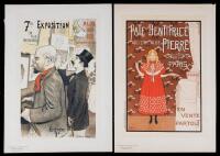 Jules Ch&Atilde;&copy;ret Collection of French Artists During Belle &Atilde;&permil;poque, Paris. Plate 15 "7th Exposition" and Plate 26 "Pate Dentifrice