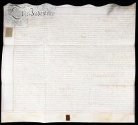 1763 English Indenture - Lease for a Year, Queen Street, Southwark