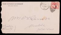 Pat Garrett - Historic Handwritten Envelope to His Wife, 1891