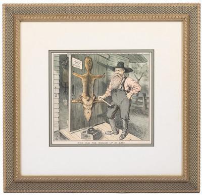 Lithograph from 1885, Cover of Puck Magazine by Acclaimed Illustrator, Frederick Opper: Robert E. Lee and William Mahone /Readju