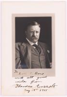 Theodore "Teddy" Roosevelt Signed and Inscribed Photograph to Scott C. Bone