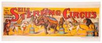 Rare, Original, Antique Stone Litho Seils-Sterling Circus Poster from