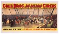 Cole Bros Big Railroad Circus: Vintage Original Panel from 1941 "The Grand Entry"