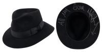 Michael Jackson Signed Black Fedora, American Made, 100% Wool, Superior Condition.