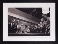 Ocean's 11 (1960) Legendary Photograph by Sid Avery of the Rat Pack and Other Cast Members Signed by Avery.