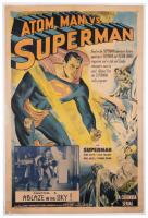 Scarce Vintage Original SUPERMAN Serial Poster "Atom Man VS Superman" Chapter 3