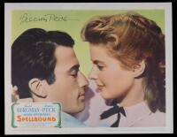 SPELLBOUND Best Lobby Card, Original Release, VF+ Condition and Signed by Gregory Peck