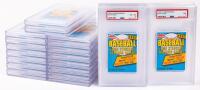 1987 Fleer Baseball Wax Packs: 21 Blue Wrapper Wax Packs all PSA Graded 8 NM-MT in Large Slabs