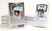 Four Boxes First Edition North Carolina Trading Cards and Three Boxes Second Edition. Michael Jordan on Cover of Both Editions