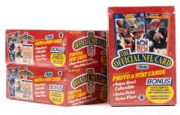 11 Boxes, The Official 1989 NFL Card Pro Set Photo & Stat Cards Series One, Each Box in Ace Condition, Factory Sealed