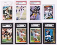 Seven (7) Quarter Back Graded Rookie Cards: Two of Joe Montana, Josh Allen, Drew Brees, Joe Burrow, John Elway and Peyton Mannin