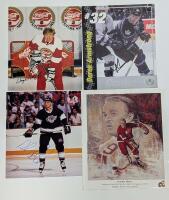 16 Signed Photographs by Hockey Greats: Wayne Gretzky, Gordie Howe, Marcel Dionne, Jack Johnson and More