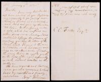 Benjamin Waterhouse Autograph Letter Signed &acirc;&euro;&ldquo; Reflections on Age and Fellowship, 1836