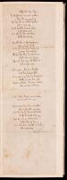 William Makepeace Thackeray. Autograph Manuscript Poem: &acirc;&euro;&oelig;Only One Year Ago.&acirc;&euro;