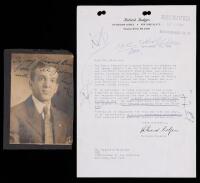 Broadway Legends: Richard Rodgers TLS on Wizard of Oz + Early Signed Photo of Al Jolson