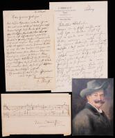 Johann Strauss II &acirc;&euro;&ldquo; Autograph Musical Quotation Signed, Autograph Letters Signed, and Postcard