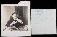 Sergei Rachmaninoff Signed Photograph and Typed Letter Signed