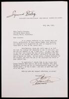 Sigmund Romberg &acirc;&euro;&ldquo; Typed Letter Signed to Louella Parsons, 1951