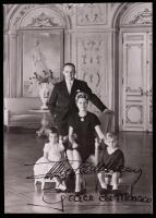 Grace and Rainier of Monaco Signed Family Postcard