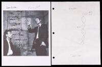 Signed Photo of Watson & Crick and Second Watson Autograph on a Hand-Drawn DNA Sketch (not by Watson)