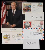 7 Signed Items from Prominent World Leaders Including George H.W. Bush, Hussein of Jordan, and Gerald Ford