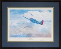 "The Ace&acirc;&euro;&trade;s Pursuit" by Roberto Cernuda, Signed by Francis Gabreski