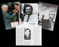 5 Signed Large Items from Legendary WWII Medal of Honor Recipients Including Doss, Inouye, and Lucas