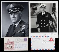 Expansive Collection of 20+ Signed Items from U.S. WWII-Era Generals, Admirals, Aviators, and Senators Including Spaatz, Kenney,