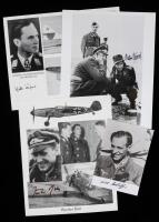 37 Signed Photos from Notable Luftwaffe Aces Including Galland, Rall, and Rudorffer