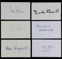 20 Signed Cards from Distinguished Luftwaffe Aces Including Galland, Falck, and Wolfrum