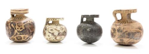Collection of Four (4) Etruscan/Corinthian Aryballos ca. 600-500 B.C.
