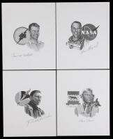 17 Signed 8x10 Prints from the 1986 Gathering of Eagles Featuring Gabreski, Davis Jr., Shepard, and Tibbets