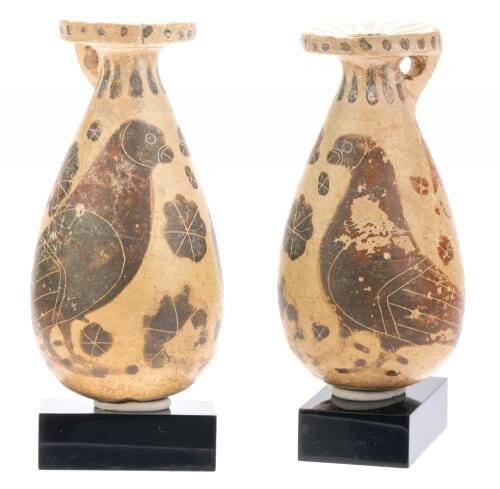 Corinthian Pottery; Piriform Aryballos ca. 650 B.C.